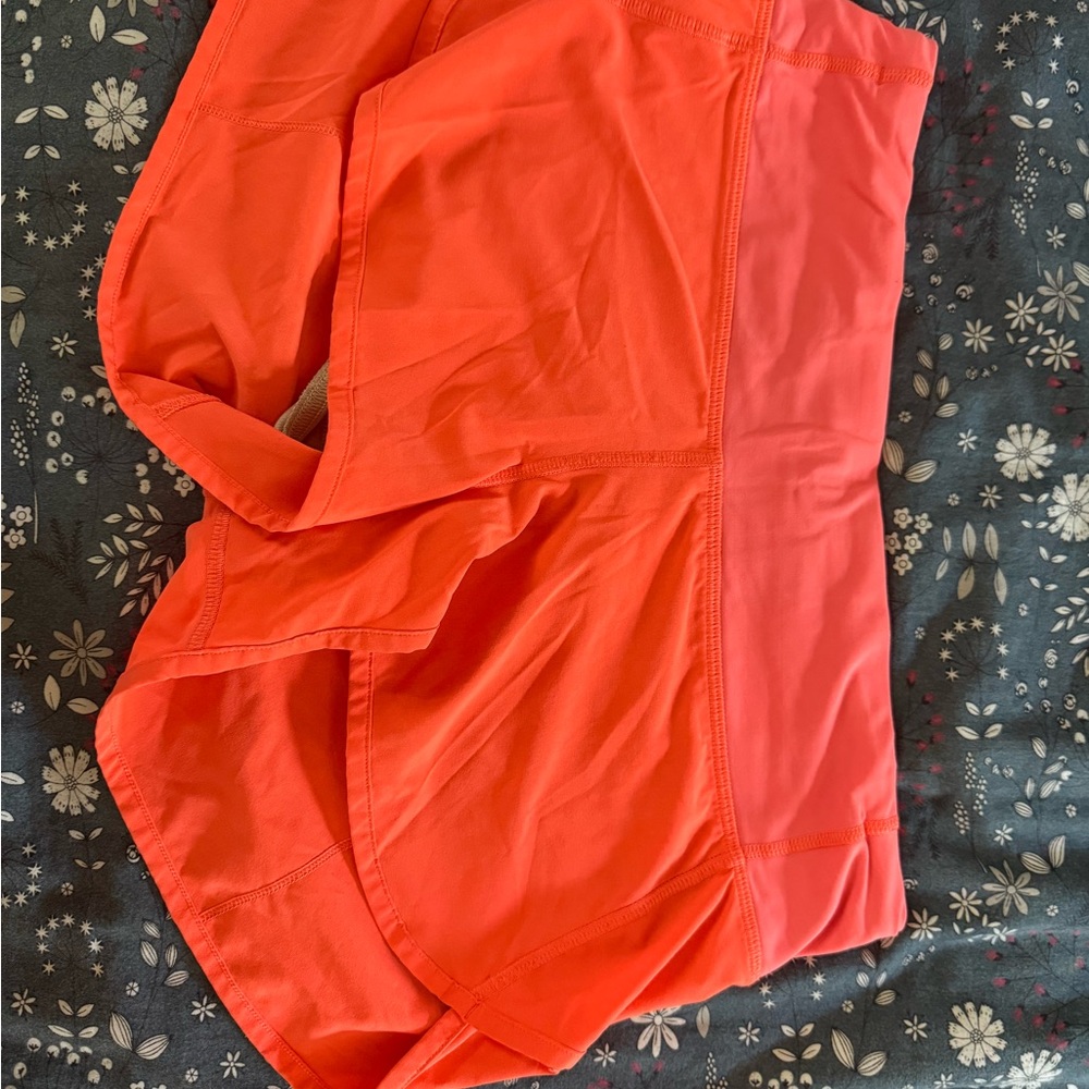 Bright Orange Athletic Shorts lululemon